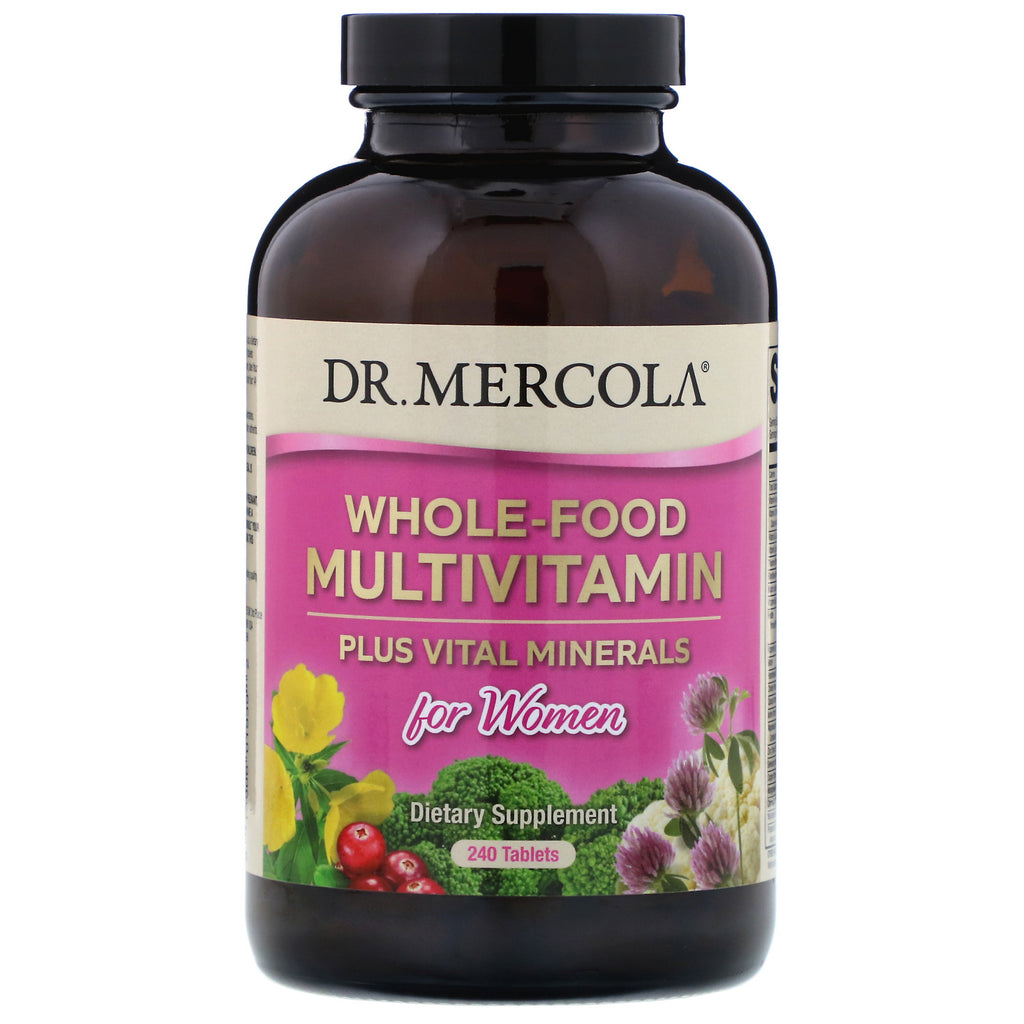 Dr. Mercola, Whole-Food Multivitamin Plus Vital Minerals for Women, 240 Tablets