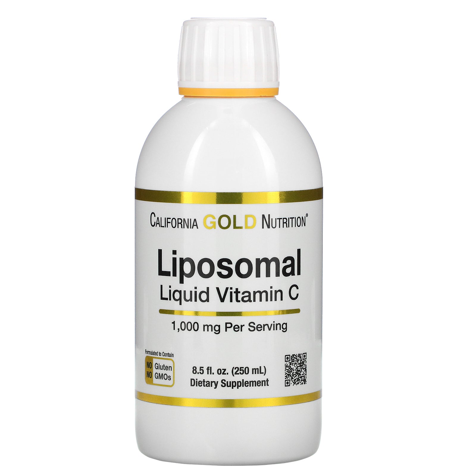 California Gold Nutrition, Liposomal Liquid Vitamin C, Unflavored, 1,000 mg, 8.5 fl oz (250 ml)