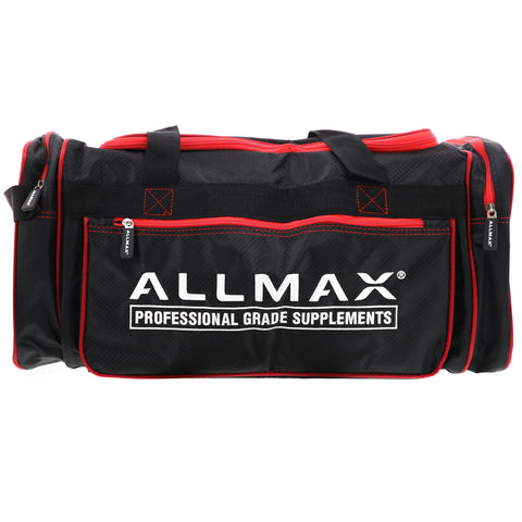 ALLMAX Nutrition, ALLMAX Premium Fitness Gym Bag, Black & Red, 1 Bag