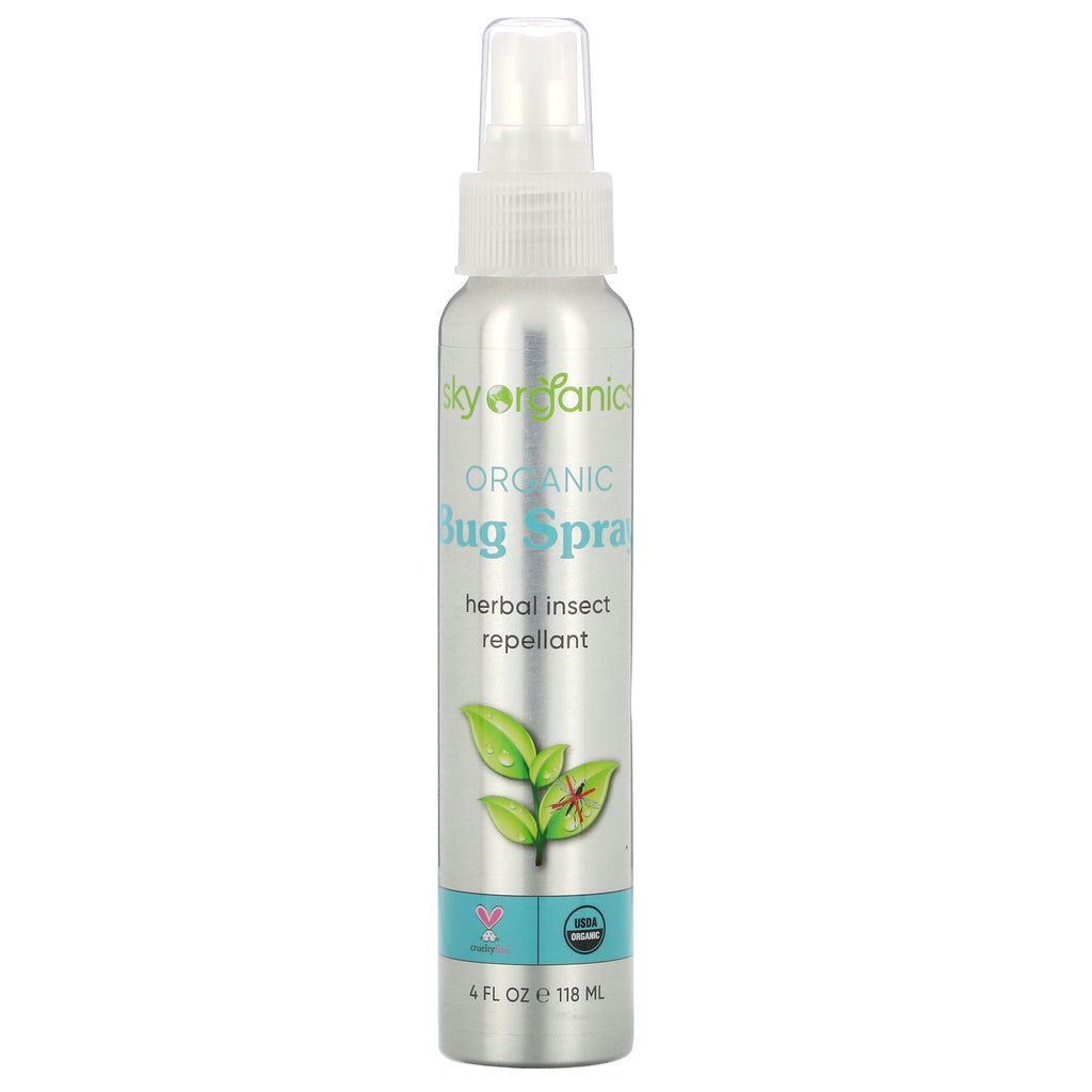Sky Organics, Organic Bug Spray, 4 fl oz (118 ml)
