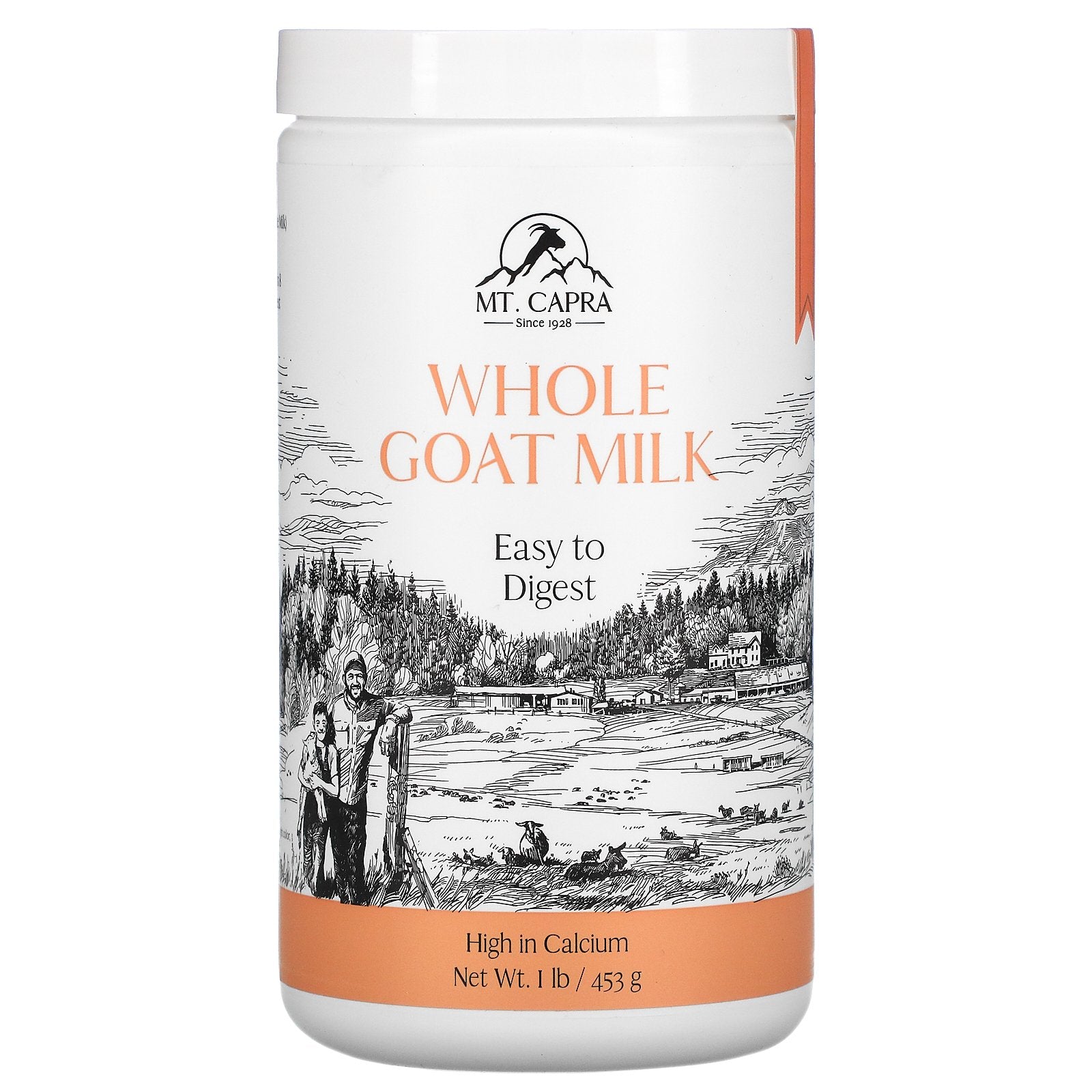 Mt. Capra, Whole Goat Milk , 1 lb (453 g)