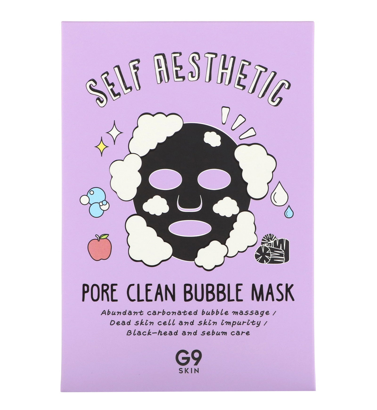 G9skin, Self Aesthetic, Pore Clean Bubble Mask, 5 Sheets, 0.78 fl oz (23 ml) Each