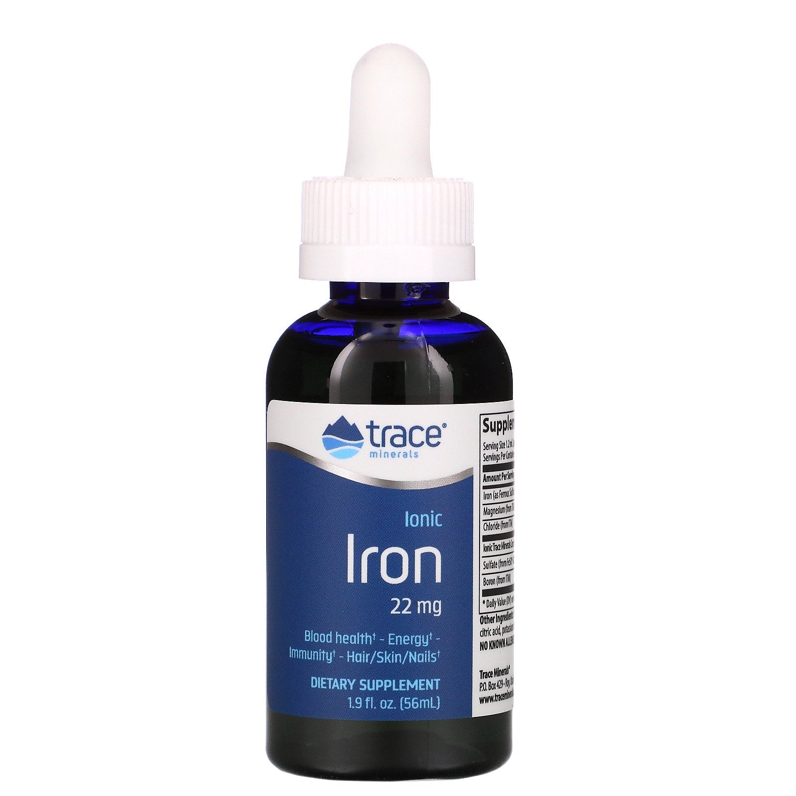 Trace Minerals Research, Ionic Iron, 22 mg, 1.9 fl oz (56 ml)