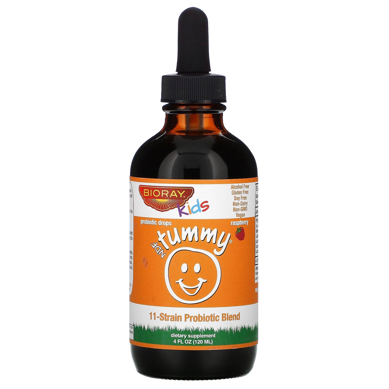 Bioray, Kids, NDF Tummy, Raspberry, 4 fl oz (120 ml)