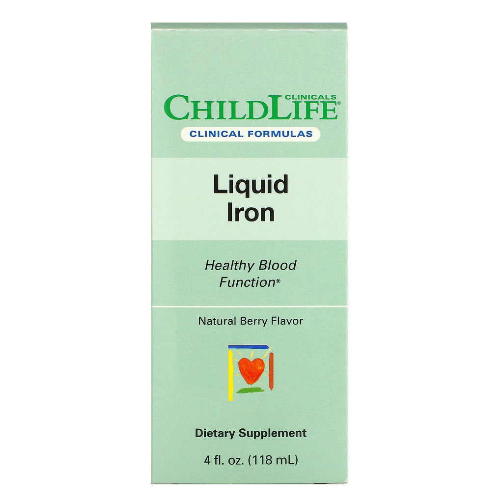 Childlife Clinicals, Liquid Iron, Natural Berry, 4 fl oz (118 ml)