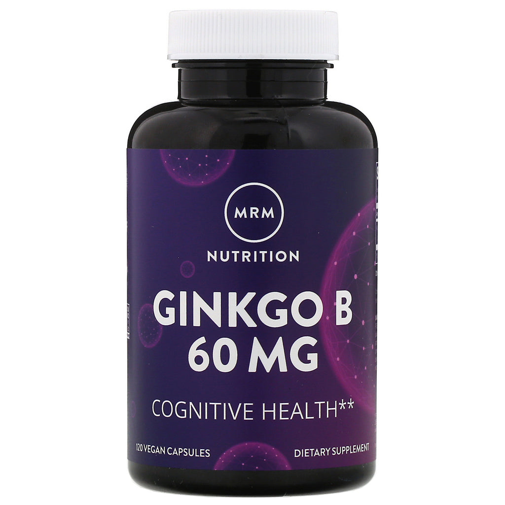 MRM, Nutrition, Ginkgo B, 60 mg, 120 Vegan Capsules