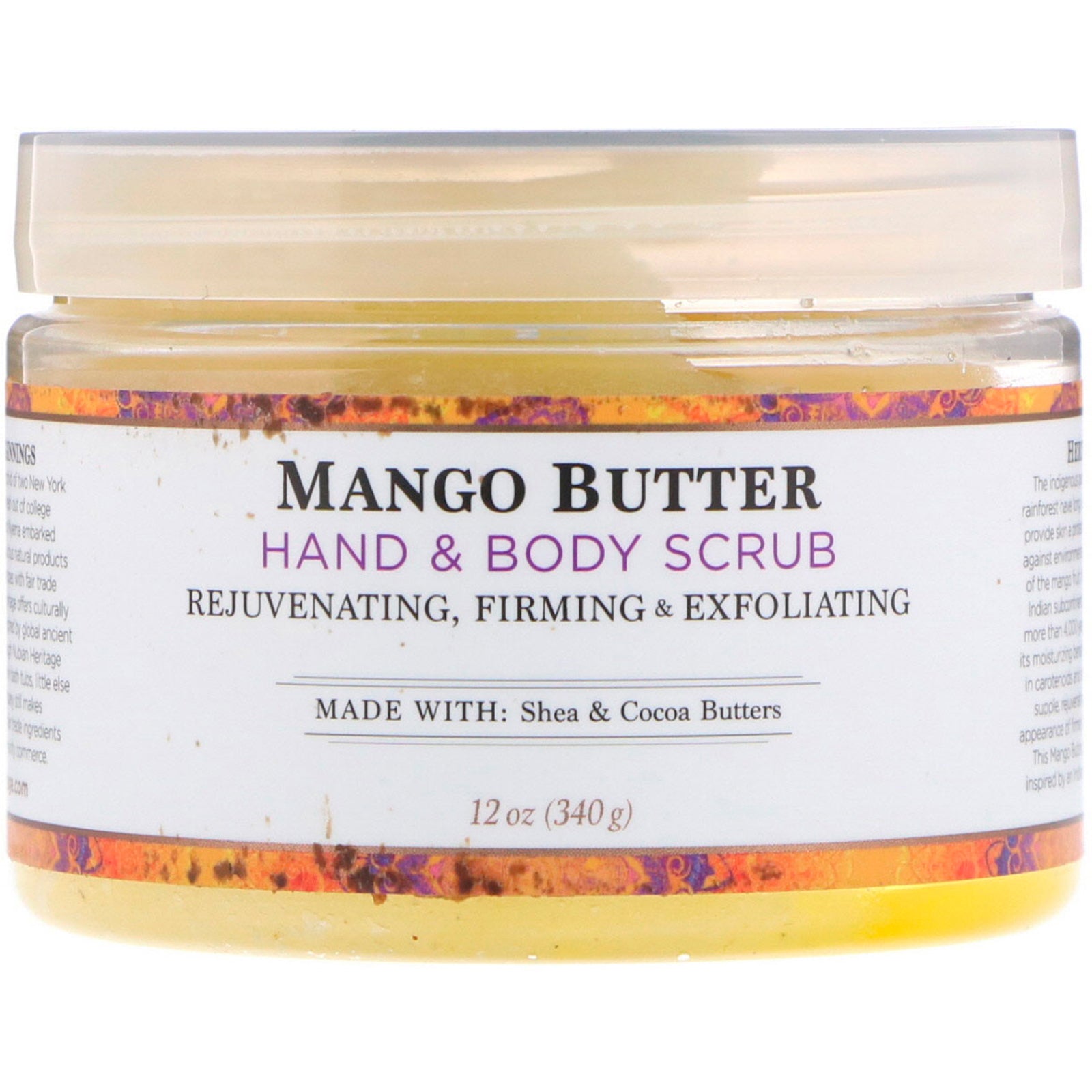 Nubian Heritage, Hand & Body Scrub, Mango Butter, 12 oz (340 g)