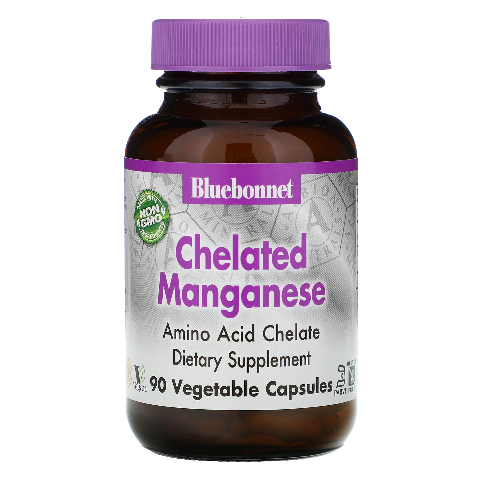 Bluebonnet Nutrition, Chelated Manganese, 90 Vcaps