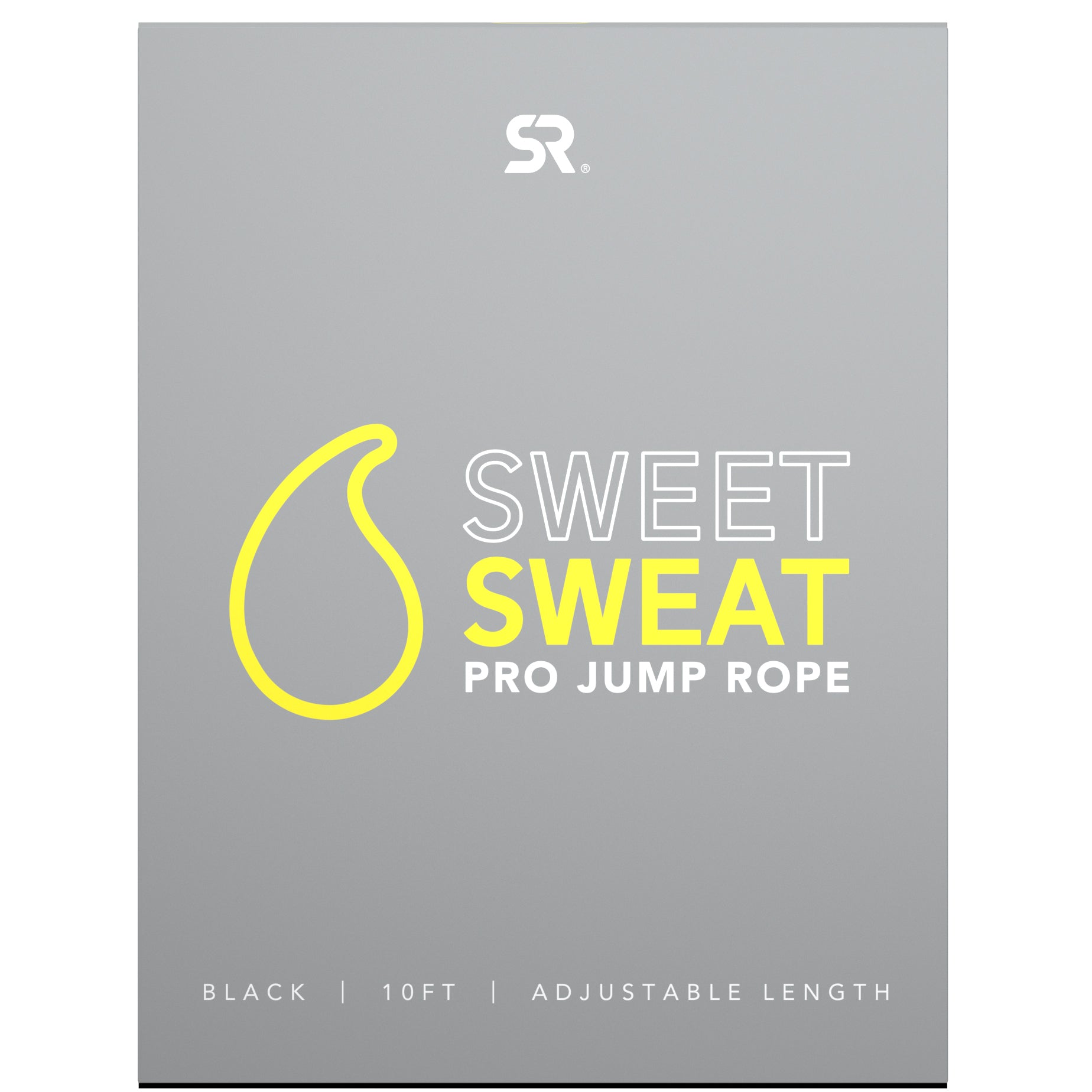 Sports Research, Sweet Sweat Pro Jump Rope, Black, 1 Jump Rope