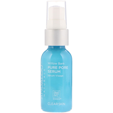 Andalou Naturals, Pure Pore Serum, Clear Skin, Willow Bark, 1.1 fl oz (32 ml)