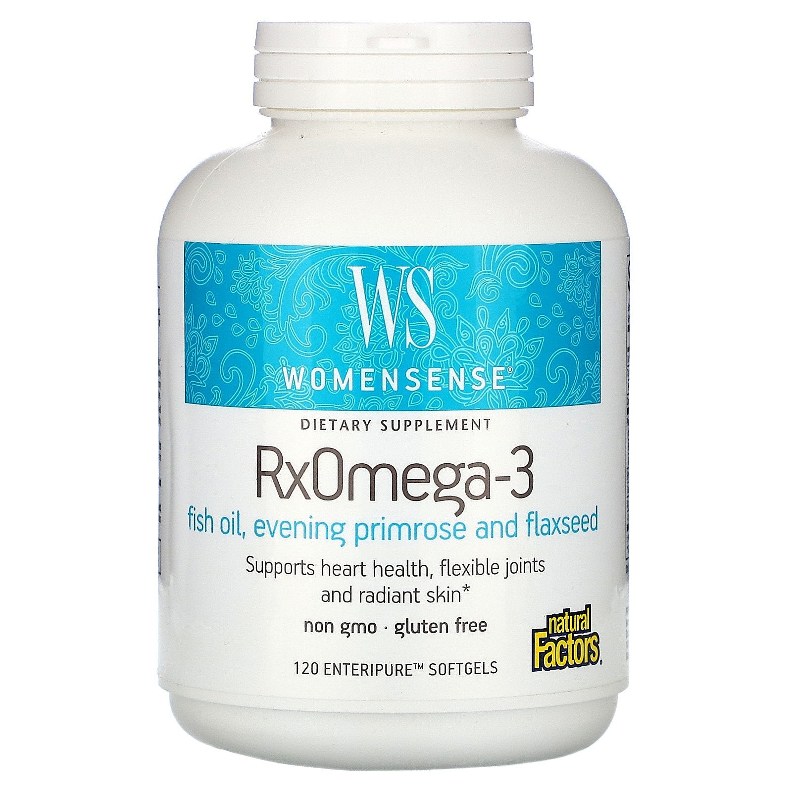 Natural Factors, WomenSense, RxOmega-3, 120 Enteripure Softgels