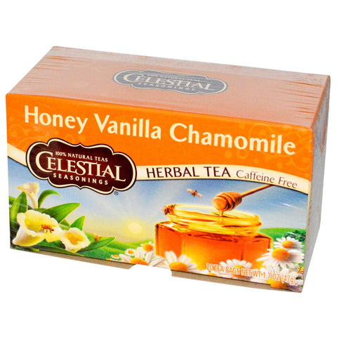 Celestial Seasonings, Herbal Tea, Caffeine Free, Honey Vanilla Chamomile, 20 Tea Bags, 1.7 oz (47 g)