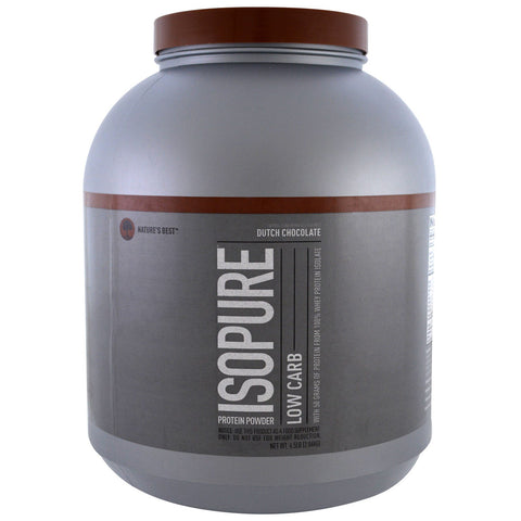 Isopure, Low Carb Protein Powder, Dutch Chocolate, 4.5 lbs (2.04 kg)