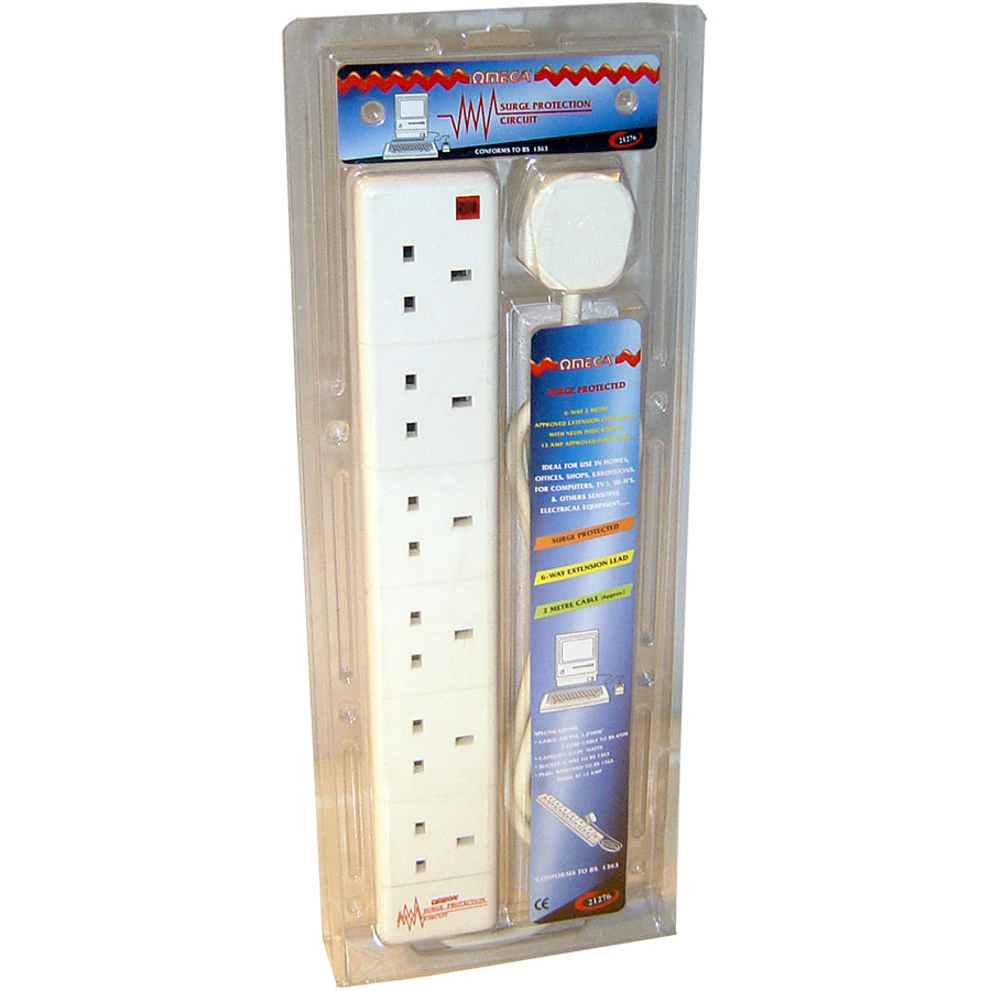 Omega Omega 6-vejs 2-meter (surge) ledning