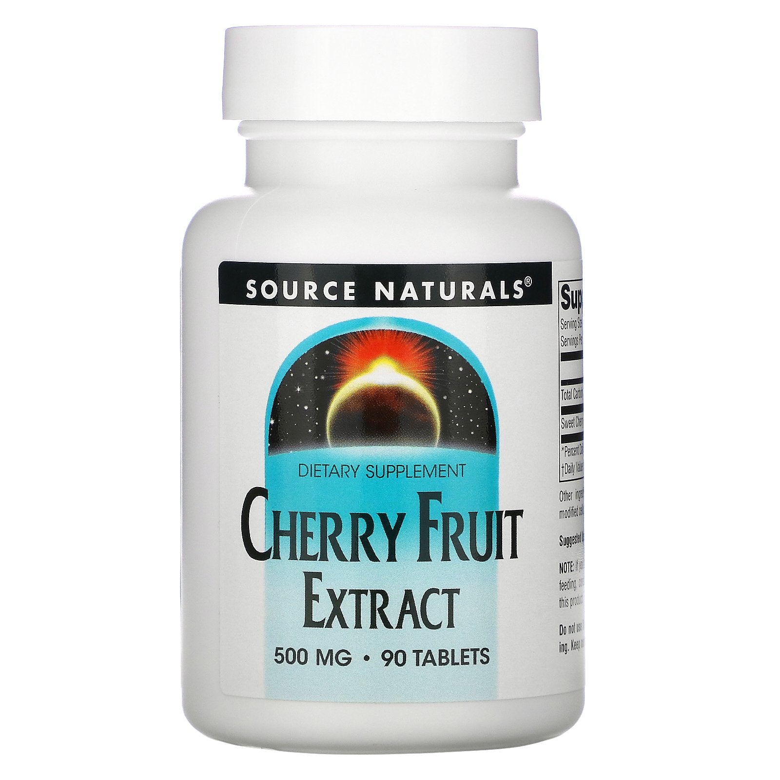 Source Naturals, Cherry Fruit Extract, 500 mg, 90 Tablets