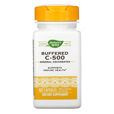 Nature&#39;s Way, Buffered C-500, 500 mg, 100 Capsules