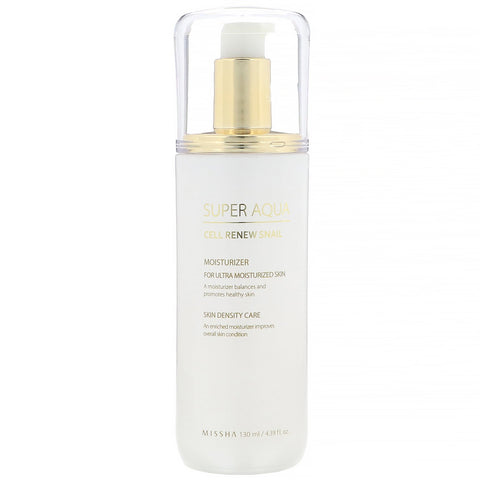 Missha, Super Aqua, Cell Renew Snail, Moisturizer,  4.39 fl oz (130 ml)