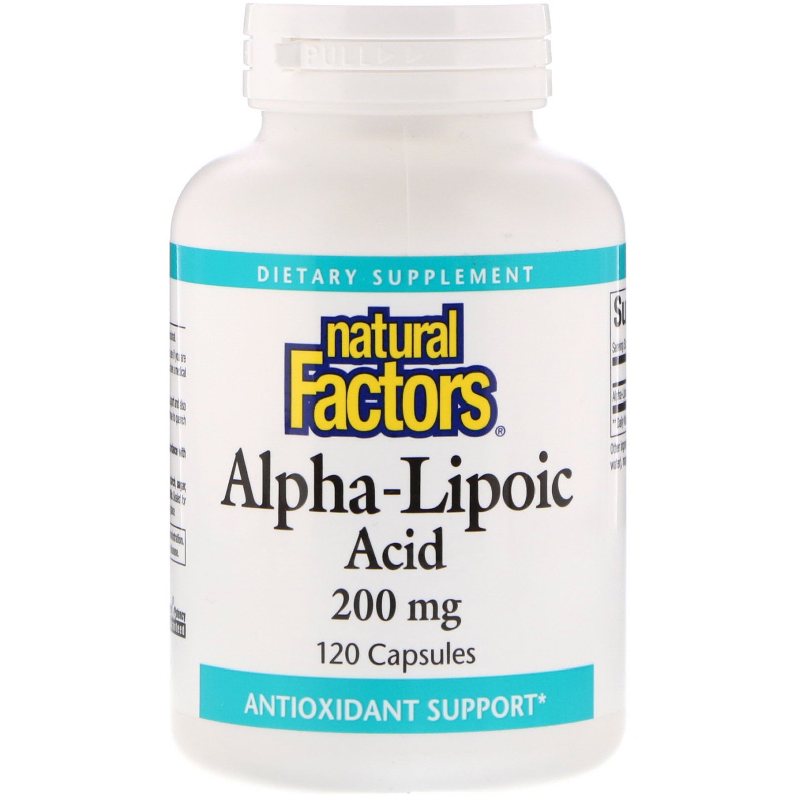 Natural Factors, Alpha-Lipoic Acid, 200 mg, 120 Capsules