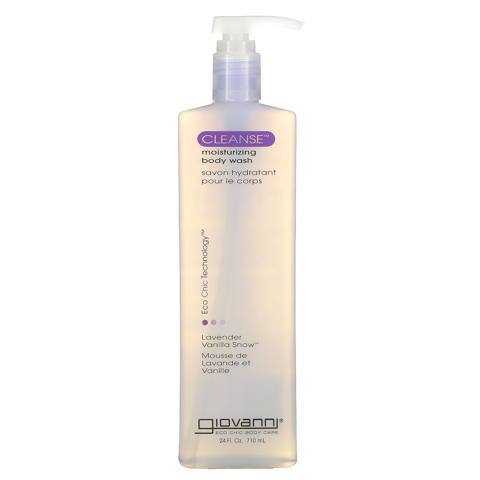 Giovanni, Cleanse, Moisturizing Body Wash, Lavender Vanilla Snow, 24 fl oz (710 ml)