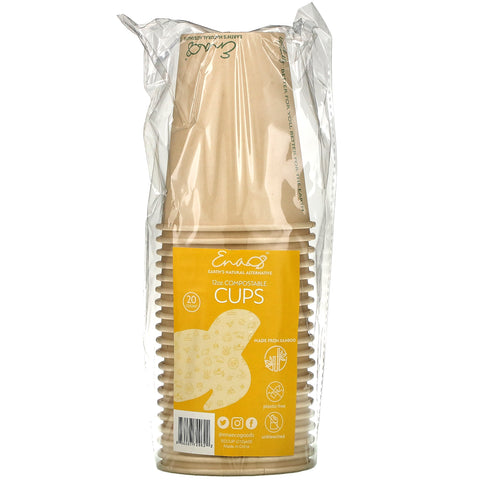 Earth&#39;s Natural Alternative, 12 oz Compostable Cups, 20 Count