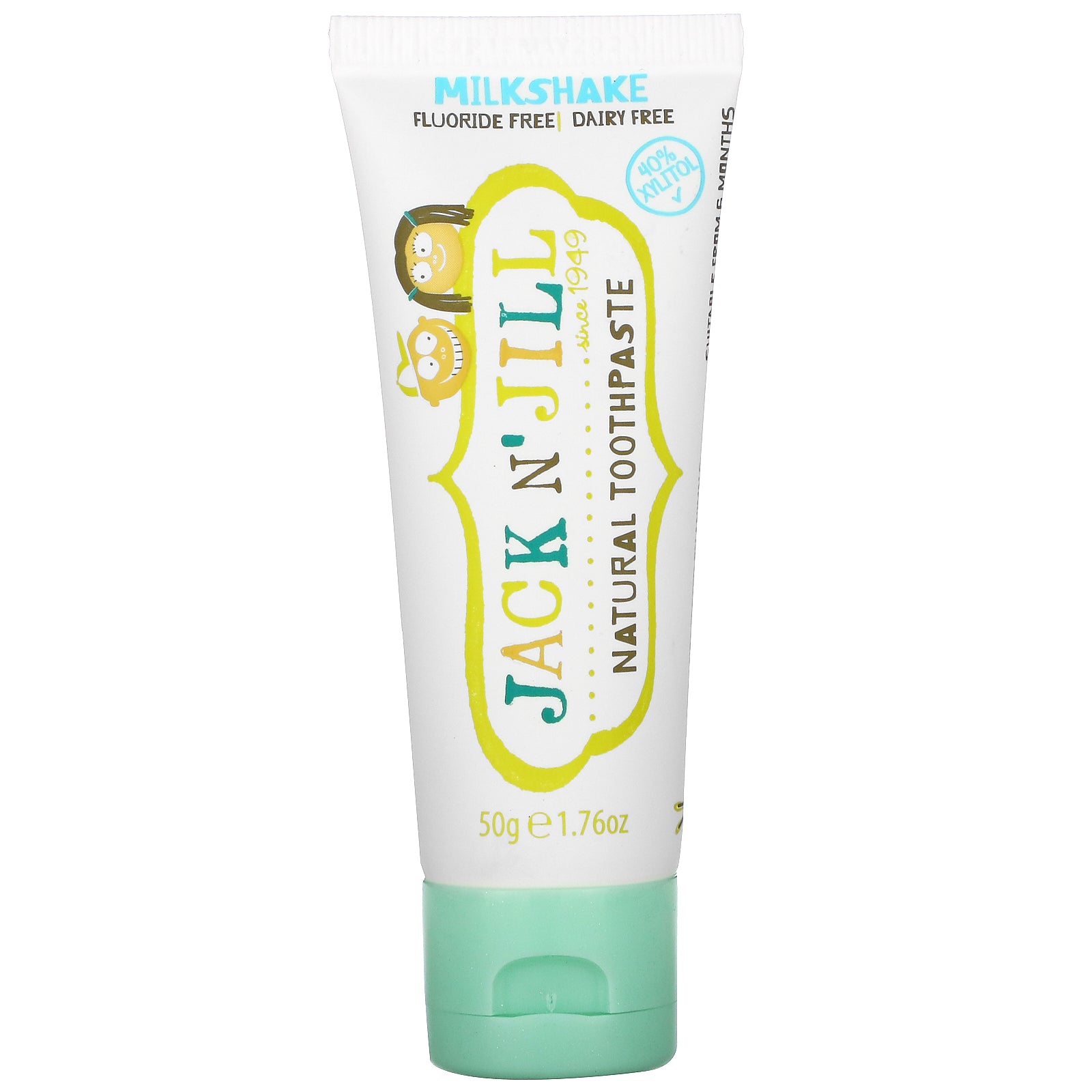 Jack n' Jill, Natural Toothpaste, 6 Months+,  Milkshake, 1.76 oz (50 g)