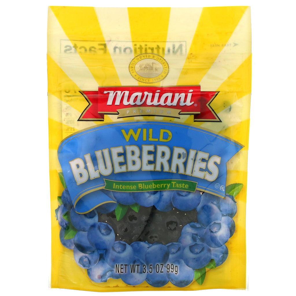 Mariani Dried Fruit, Premium Wild Blueberries, 3.5 oz (99 g)