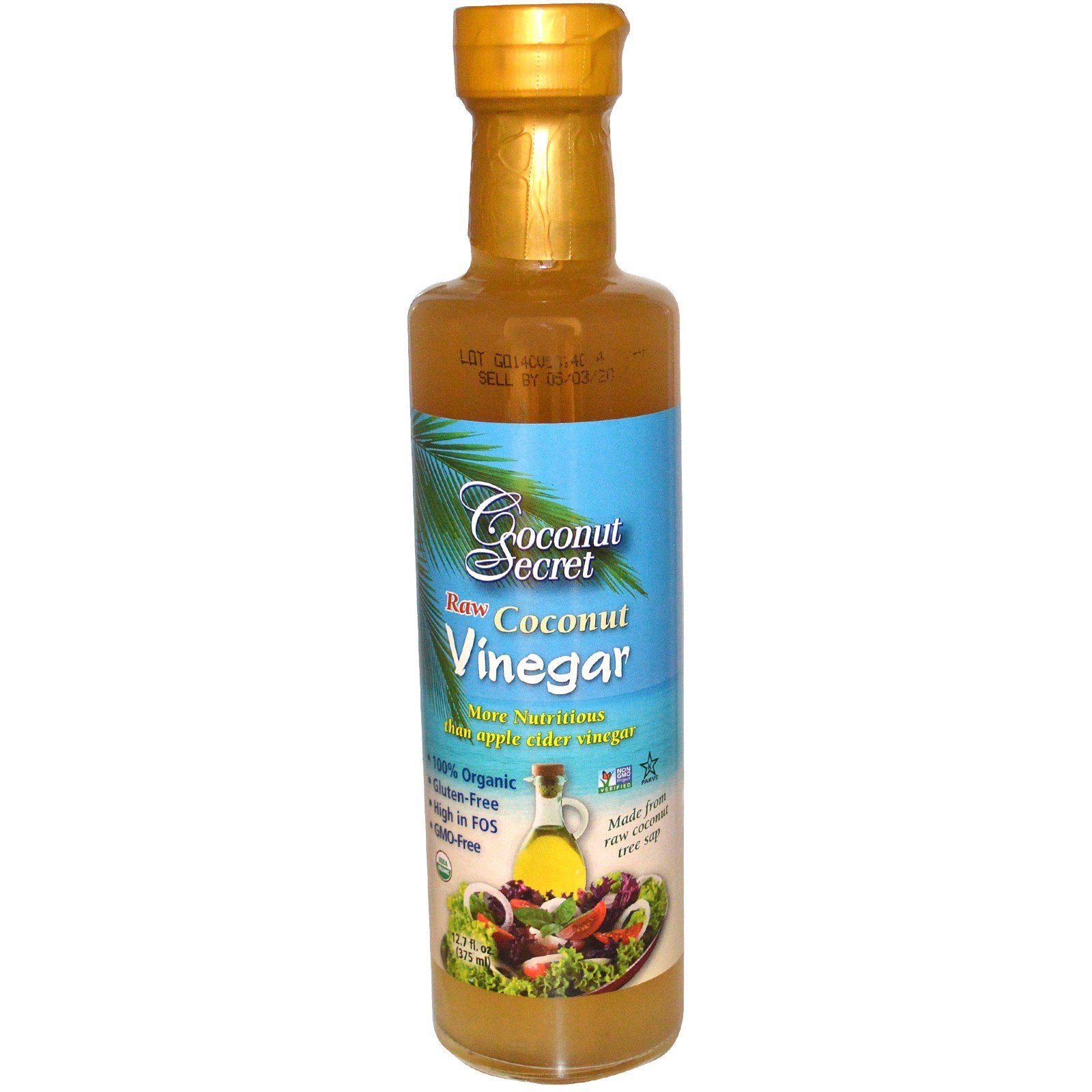 Coconut Secret, Raw Coconut Vinegar, 12.7 fl oz (375 ml)