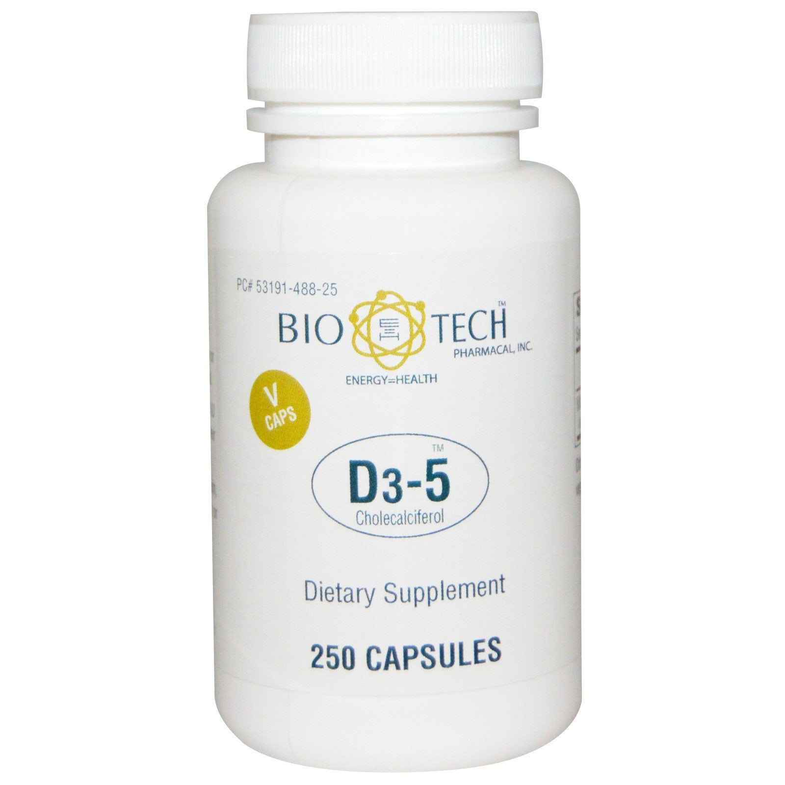 Bio Tech Pharmacal, D3-5 Cholecalciferol, 250 Capsules