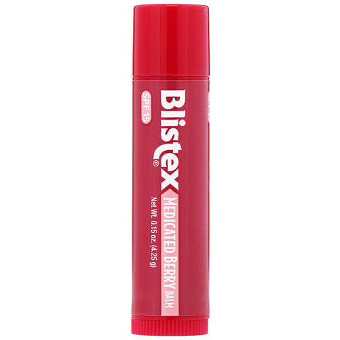 Blistex, Lip Protectant/Sunscreen, SPF 15, Medicated Berry Balm, .15 oz (4.25 g)