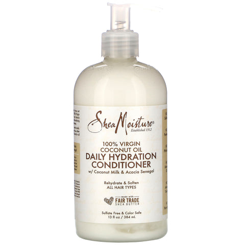 SheaMoisture, 100% Virgin Coconut Oil, Daily Hydration Conditioner, 13 fl oz (384 ml)