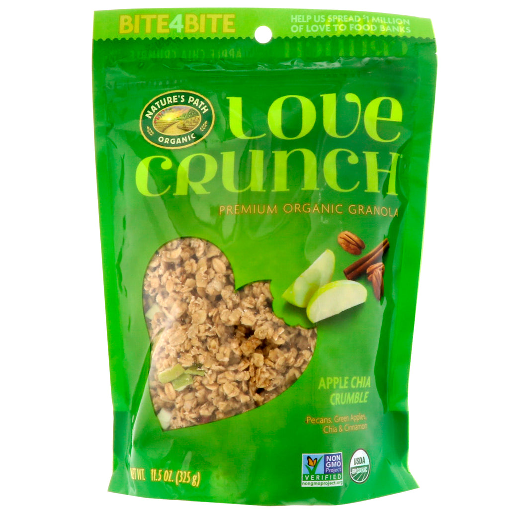 Nature's Path, Love Crunch, Premium Organic Granola, Apple Chia Crumble, 11.5 oz (325 g)