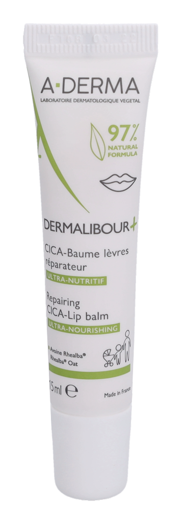 A-Derma Dermalibour+ Reparerende Cica-Læbepomade 15 ml
