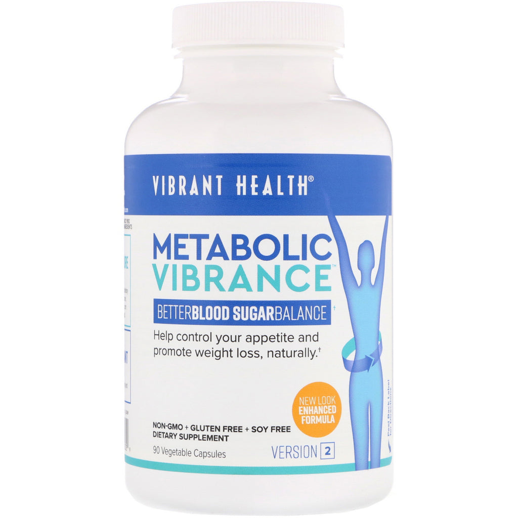 Vibrant Health, Metabolic Vibrance, Version 2, 90 Vegetable Capsules