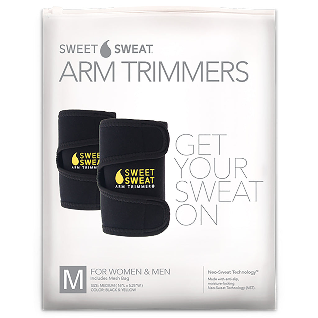 Sports Research, Sweet Sweat Arm Trimmers, Unisex-Regular, Yellow, 1 Pair