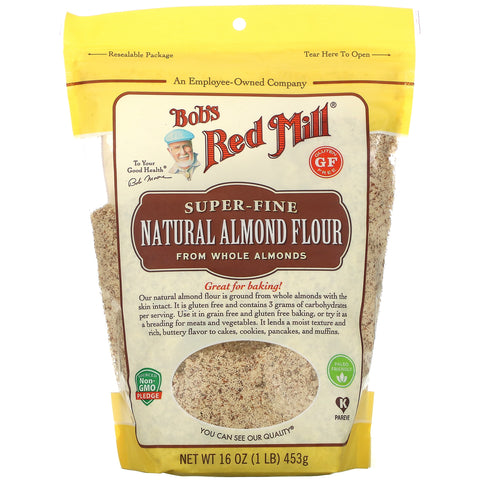Bob&#39;s Red Mill, Natural Almond Flour, Super Fine, 16 oz (453 g)