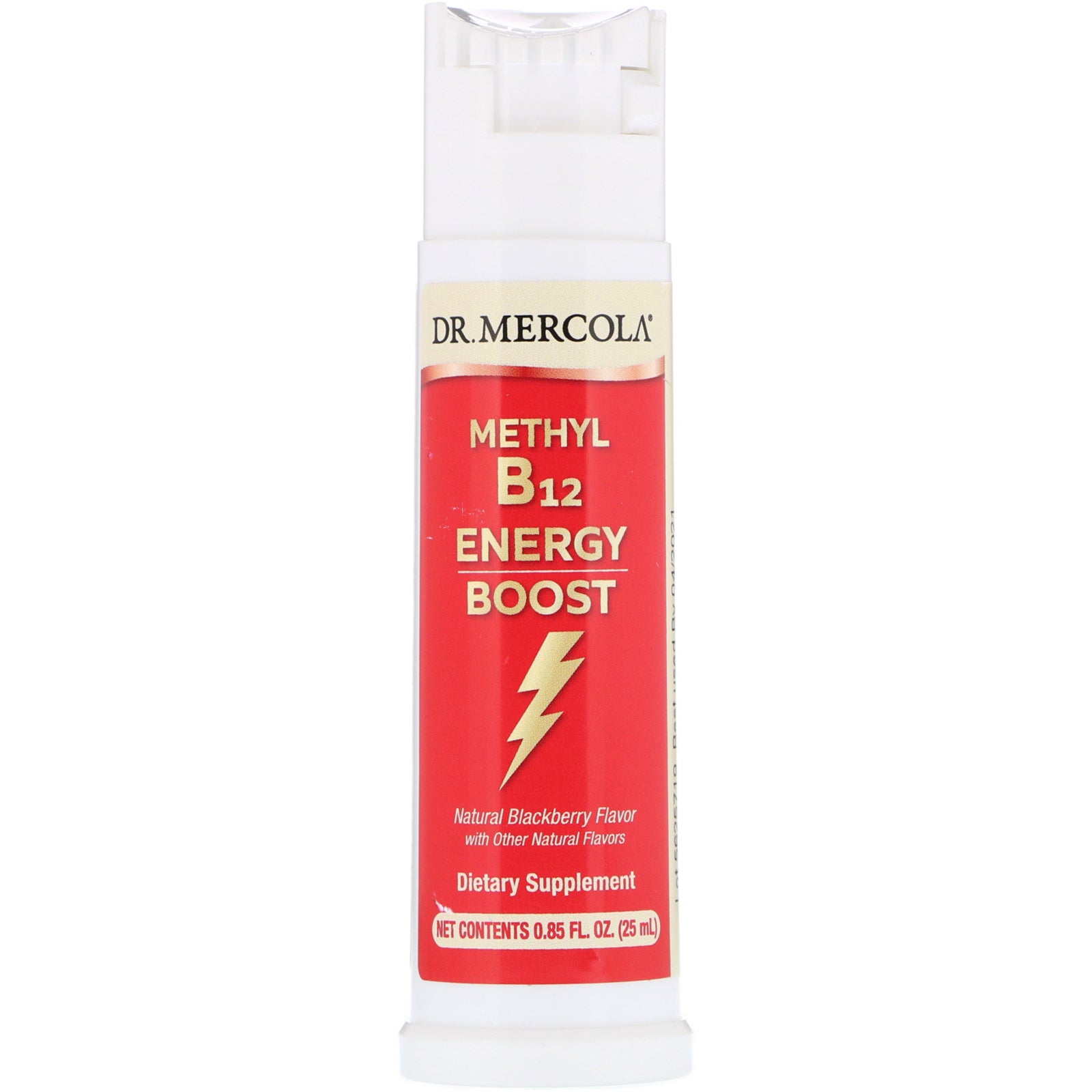 Dr. Mercola, Methyl Vitamin B12 Energy Booster, Natural Blackberry Flavor, 0.85 fl oz (25 ml)