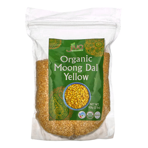 Jiva Organics, Organic Moong Dal Yellow, 2 lbs (908 g)