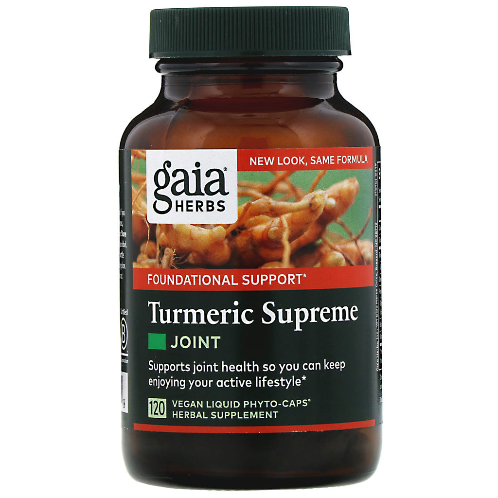 Gaia Herbs, Turmeric Supreme, Joint, 120 Vegan Liquid Phyto-Caps