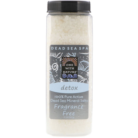 One with Nature, Dead Sea Mineral Salts, Fragrance Free, 2 lbs (907 g)