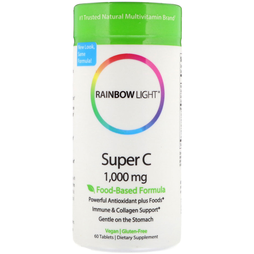 Rainbow Light, Super C, 1,000 mg, 60 Tablets