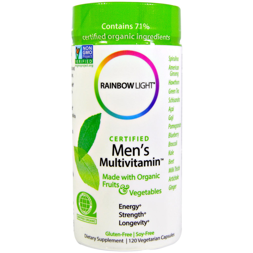 Rainbow Light, Certified Men's Multivitamin, 120 Vegetarian Capsules