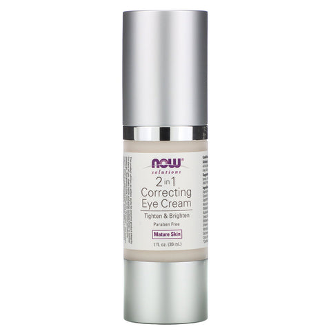 Now Foods, Solutions, 2 in 1 Correcting Eye Cream, 1 fl oz (30 ml)