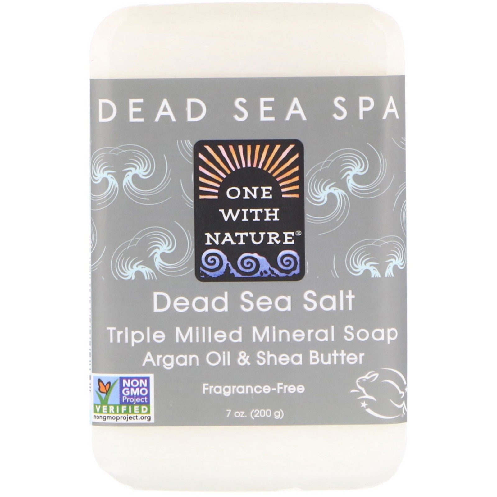 One with Nature, Triple Milled Mineral Soap, Fragrance Free, 7 oz (200 g)