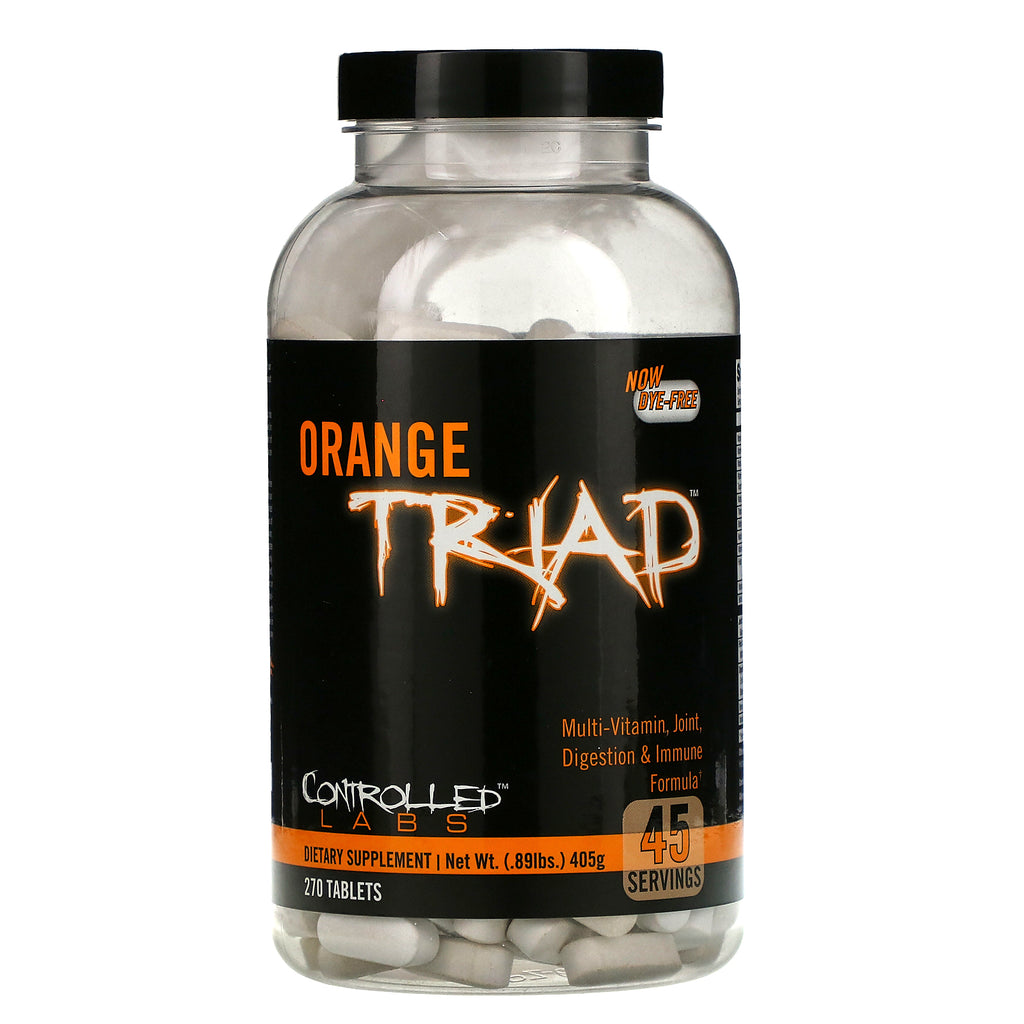 Controlled Labs, Orange Triad, Multi-Vitamin, Joint, Digestion & Immune Formula, 270 Tablets