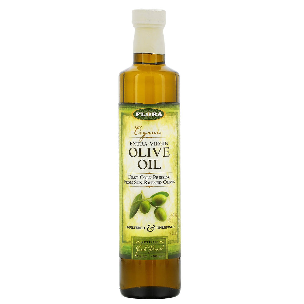 Flora, Organic Extra Virgin Olive Oil, 17 fl oz (500 ml)