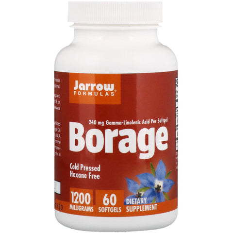 Jarrow Formulas, Borage, GLA-240, 1,200 mg, 60 Softgels