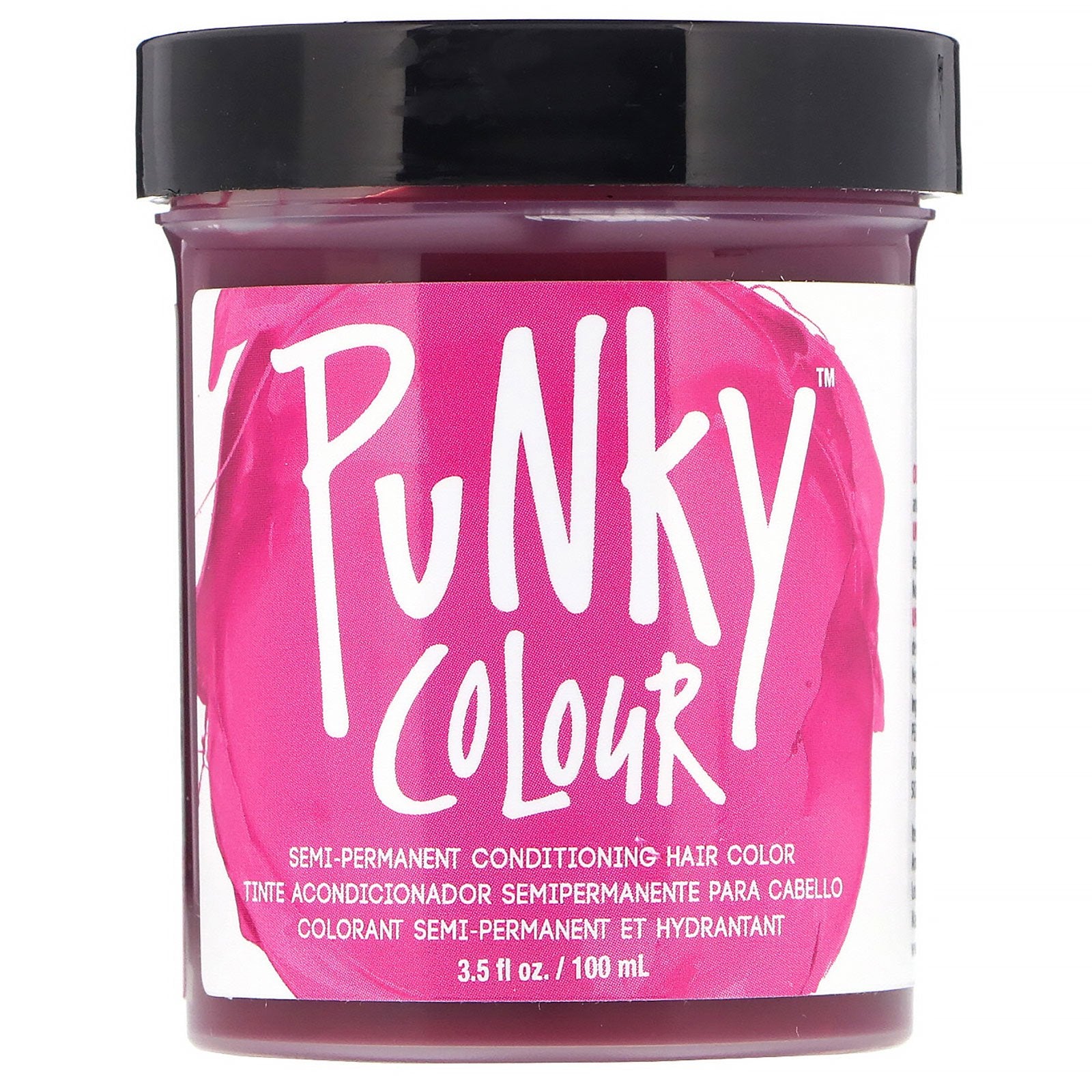 Punky Colour, Semi-Permanent Conditioning Hair Color, Flamingo Pink, 3.5 fl oz (100 ml)