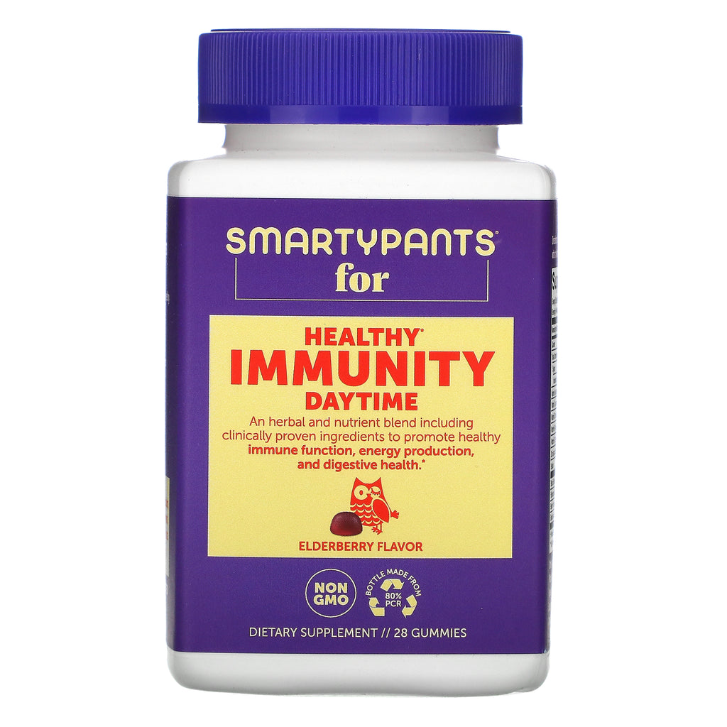 SmartyPants, Healthy Immunity, Daytime, Elderberry Flavor, 28 Gummies