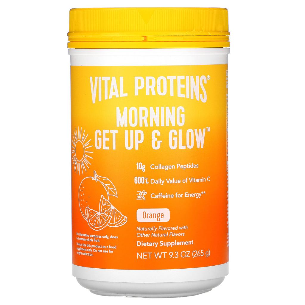 Vital Proteins, Morning Get Up & Glow, Orange , 9.3 oz (265 g)