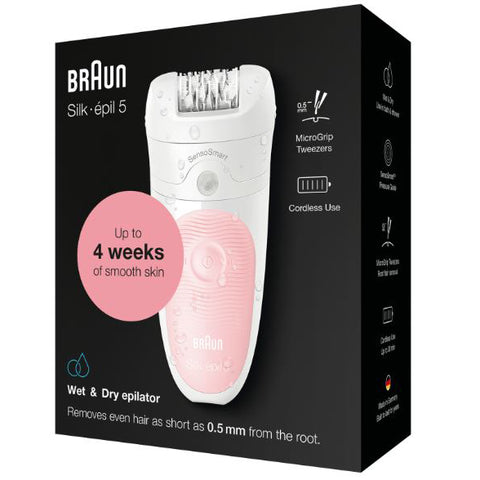 Braun Epilator | Silk.Epil 5 | Wet&amp;Dry | Cordless 30min